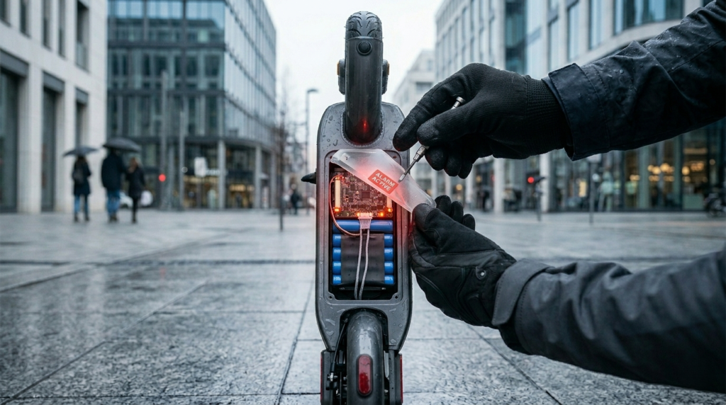 Why does my electric scooter beep?