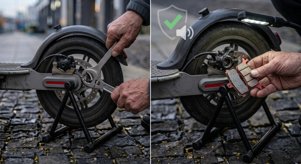 electric scooter brakes squeaking