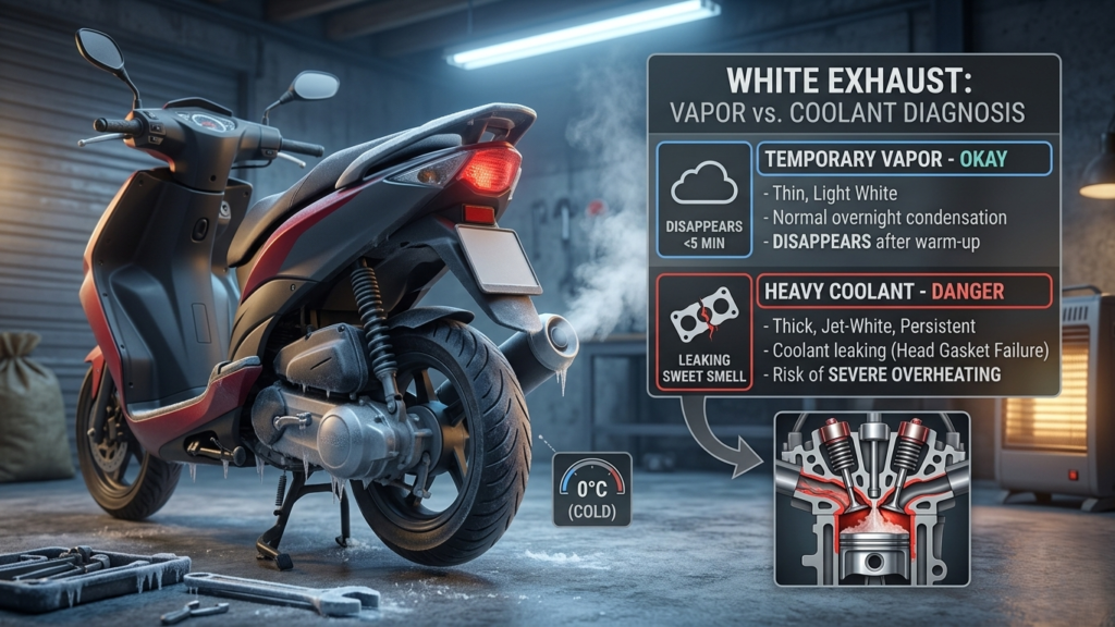 why is my scooter smoking
