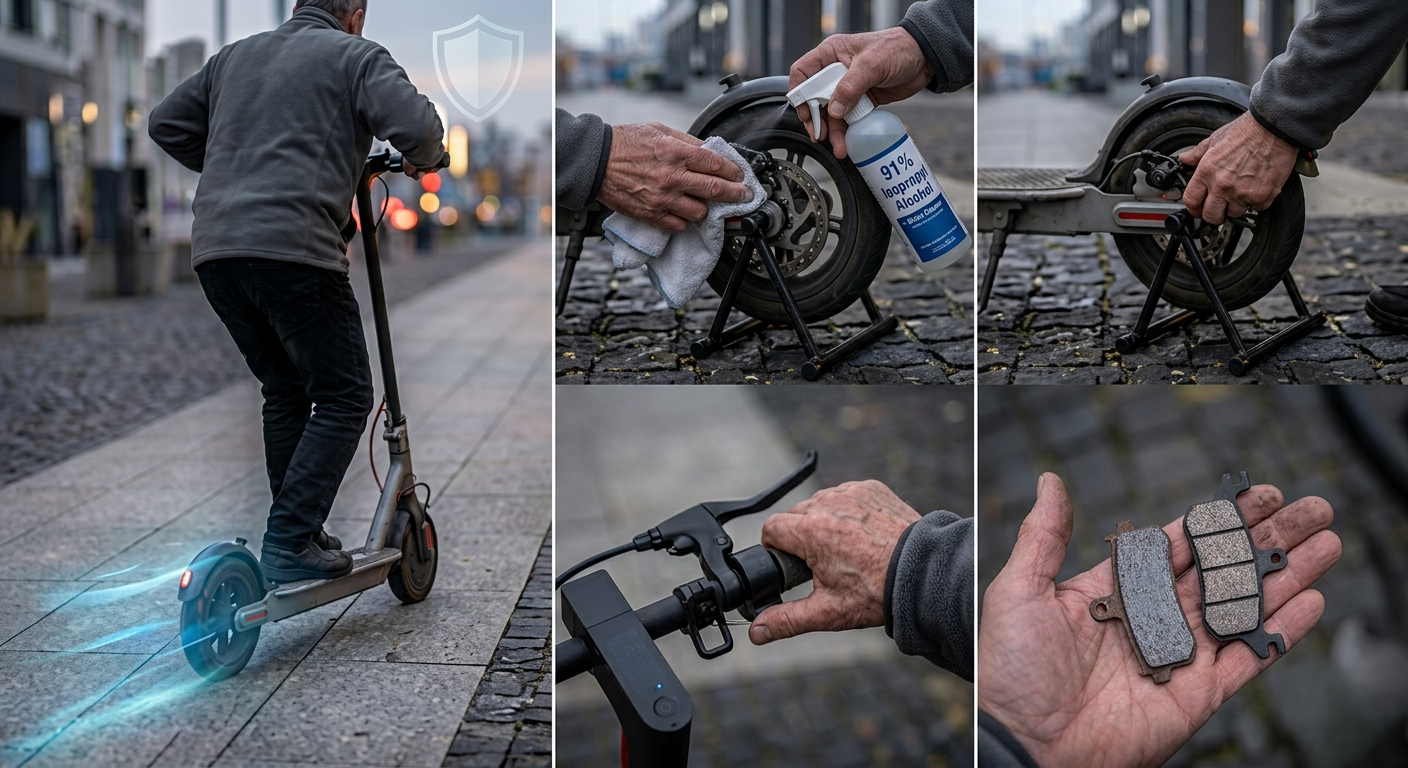 electric scooter brakes squeaking