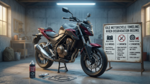how long can a motorcycle sit without starting