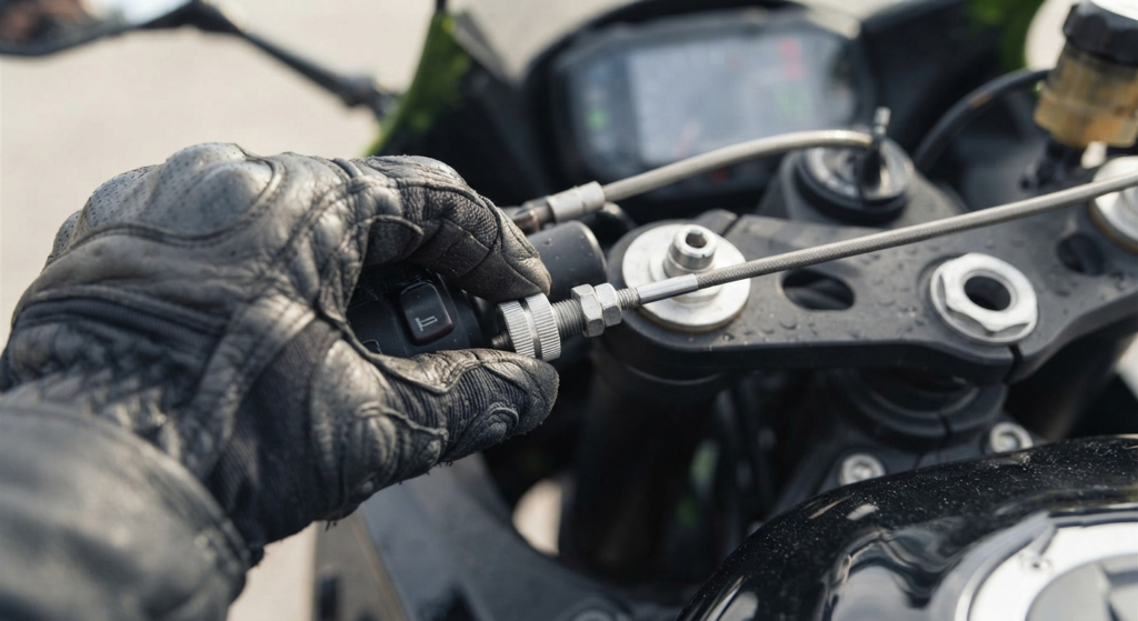 Motorcycle stalling at stoplights.